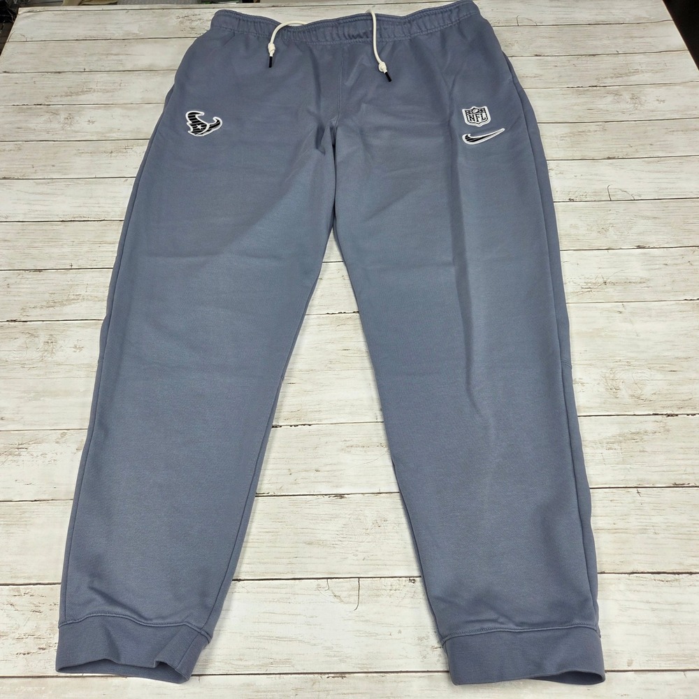 Nike Houston Texans NFL Dri-FIT Jogger Pants Mens 2XL Blue FV0011-493 Athletic - Picture 1 of 11